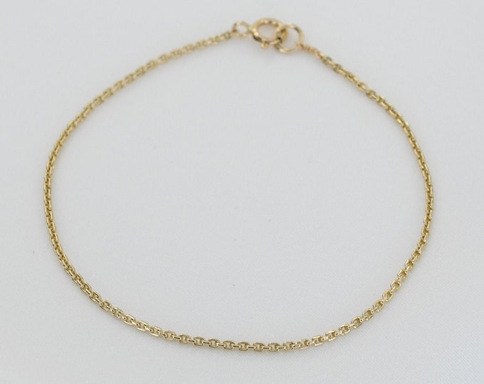 14K Gold Chain Bracelet