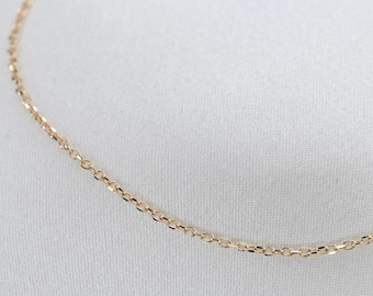 14K Gold Diamond-Cut Cable Chain Bracelet: Delicate Sparkle