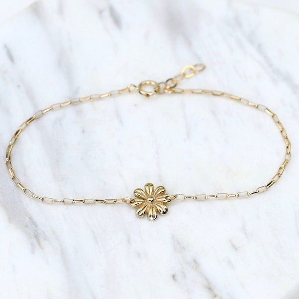Gold Flower Bracelet Etsy — free download