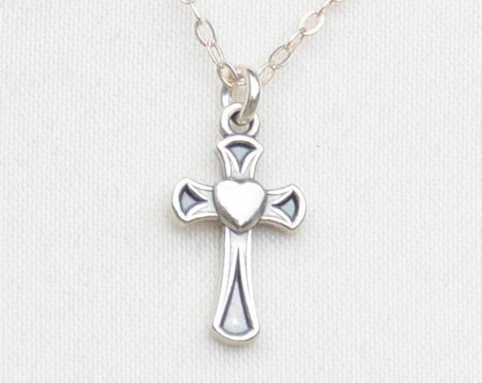 Christmas gift, Cross necklace. Gift for girl