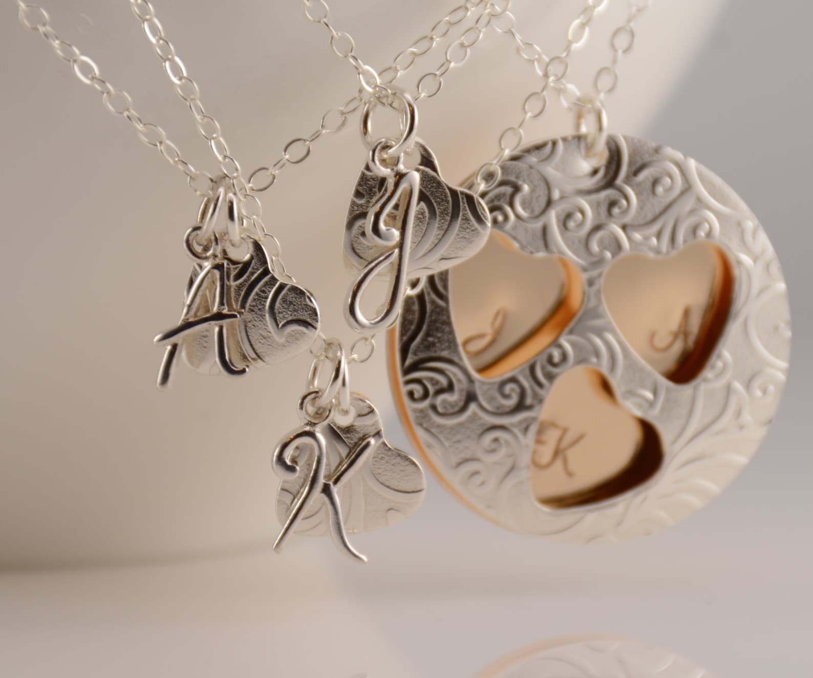 Mother Daughters Necklace Set Mother Necklace Mother's - Etsy