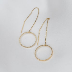 14K Gold Threader Earrings