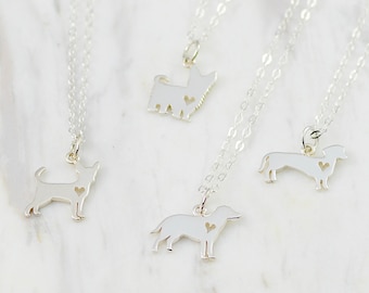 Sale - Puppy Necklace. Labrador Necklace • Dachshund Necklace • Yorkie Necklace • Chihuahua Necklace • Fur Baby Lover Necklace