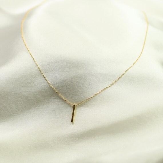 Tiny bar necklace sale