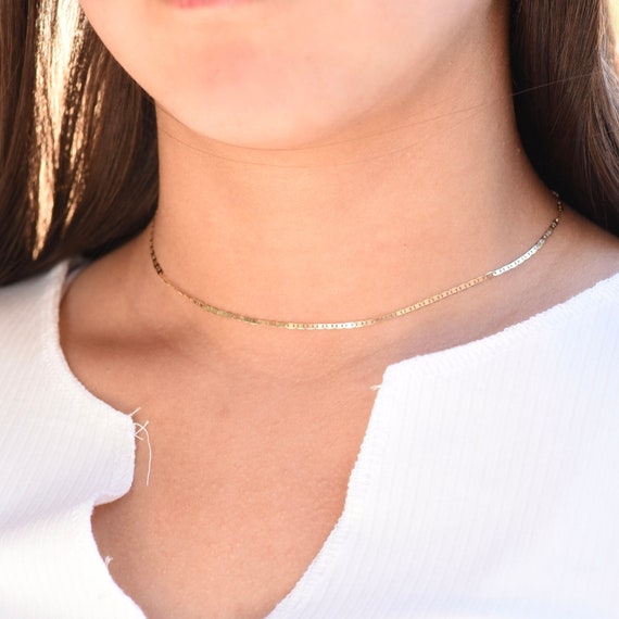 14k choker chain discount