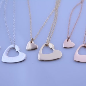 Mother daughter necklace. Mom daughter jewelry. Mother of bride gift. Birthday gift, Mom jewelry.