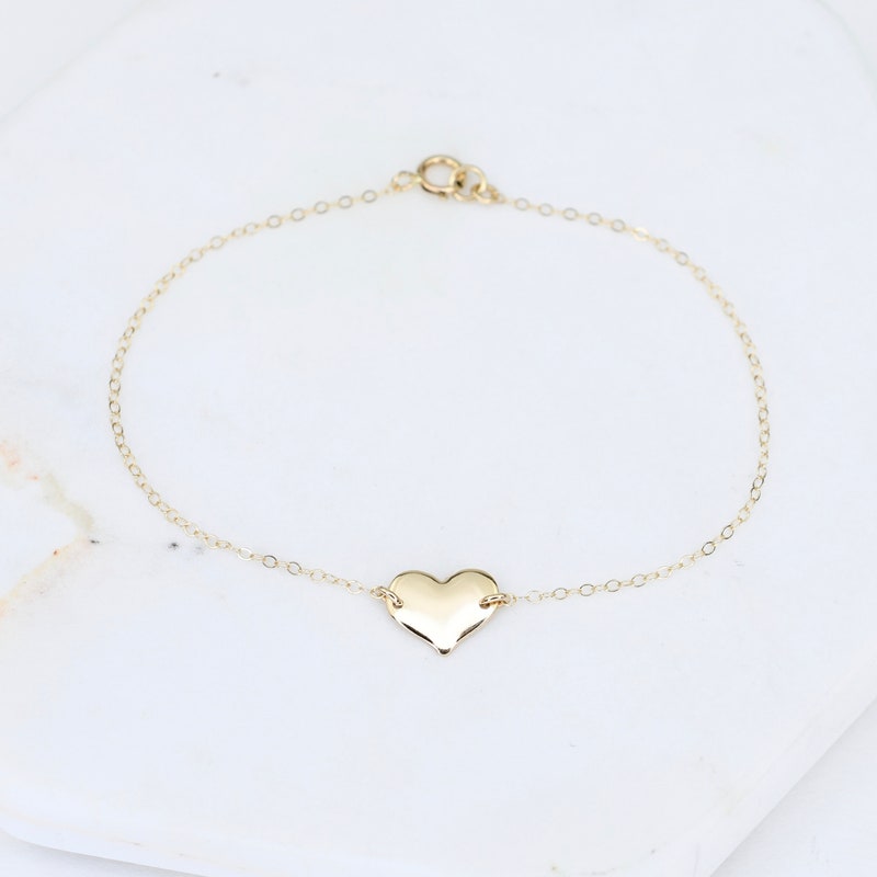 SASHA HEART GOLD DELICATE CHAIN BRACELET main image 1
