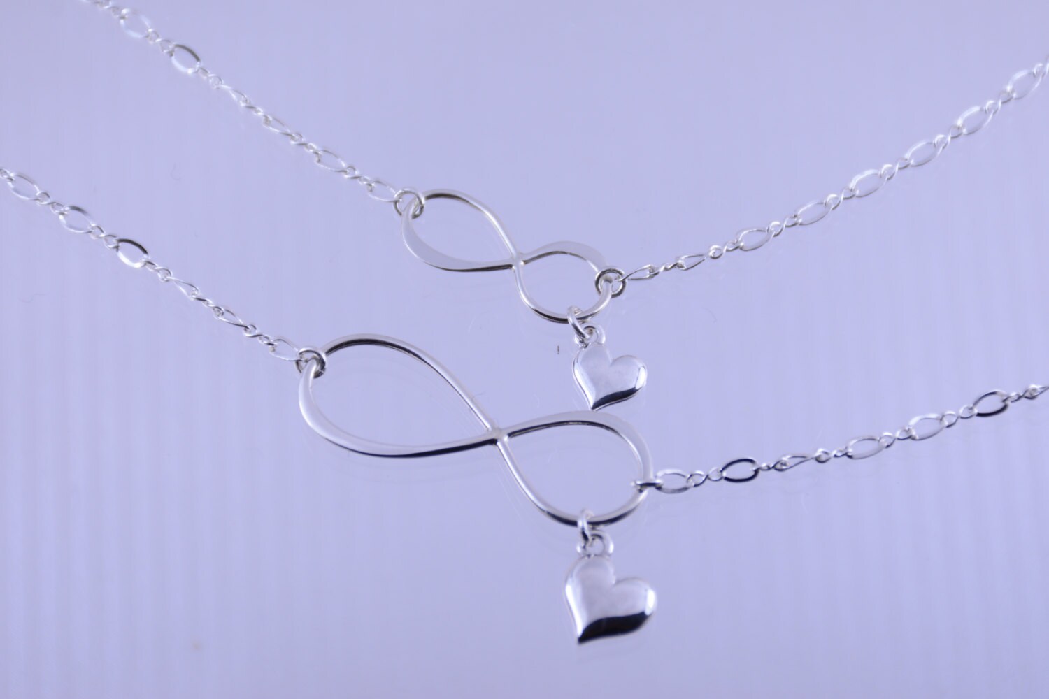 Infinity necklace Mother Daughter Infinity necklace set Etsy