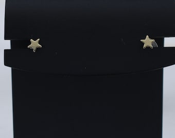 14k Gold Tiny Star Post Earrings