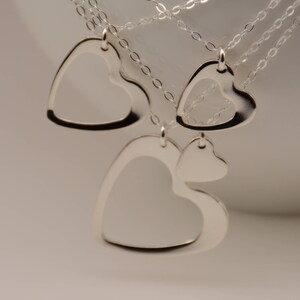 4 Generations necklace set, Sterling silver 4 generations necklace set. Gold filled 4 generations necklace. Rose gold filled 4 generations