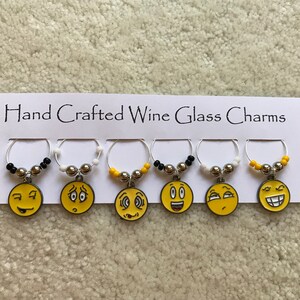 COCKTAILS SHOWING EMOTION! Wine Glass Charms
