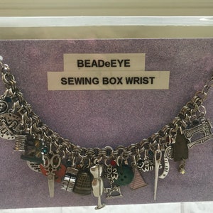 My SEWING BOX WRIST Charm Bracelet