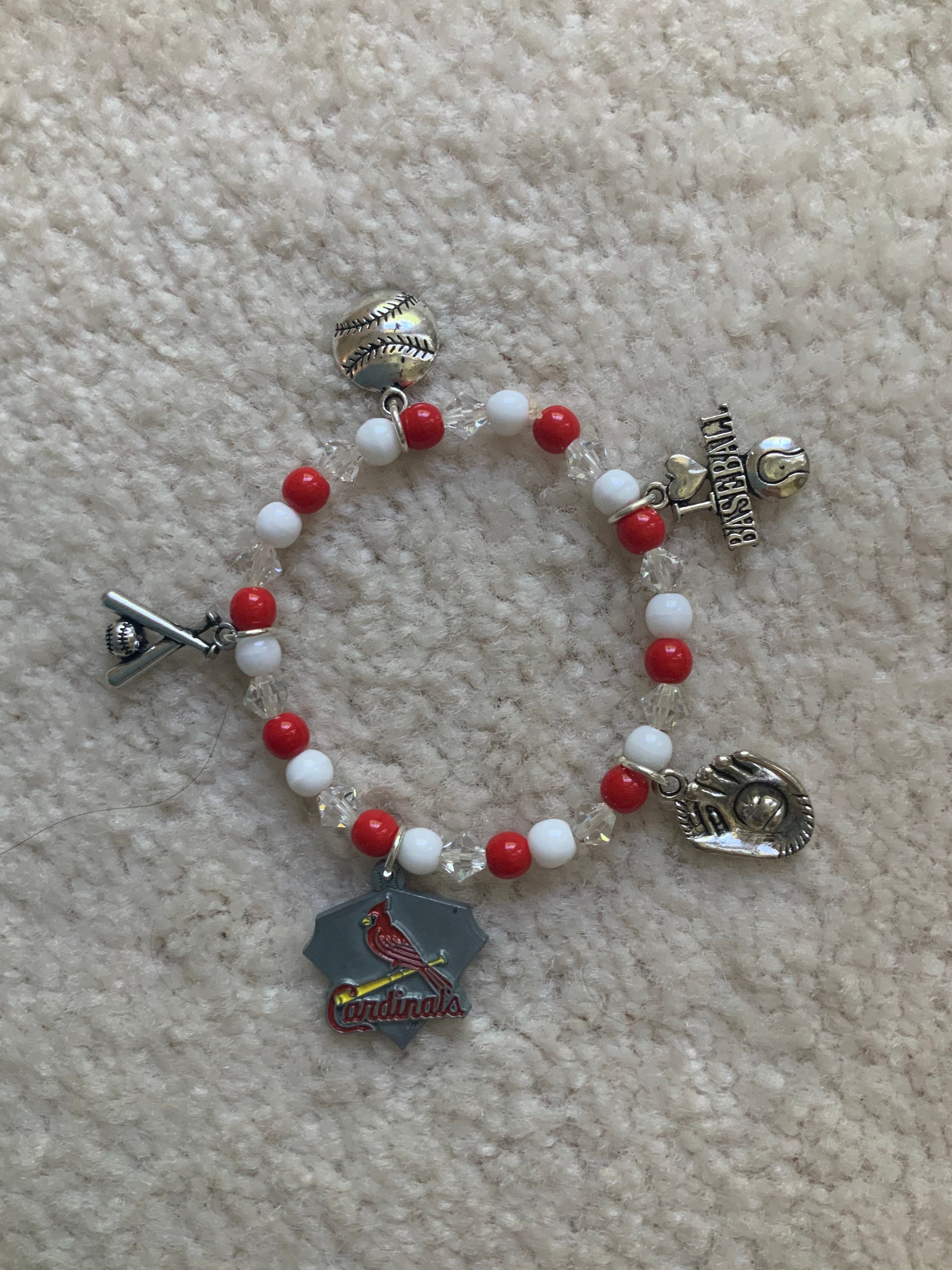 St. Louis Cardinals Bracelets, Cardinals Stack Bracelet, Bangle
