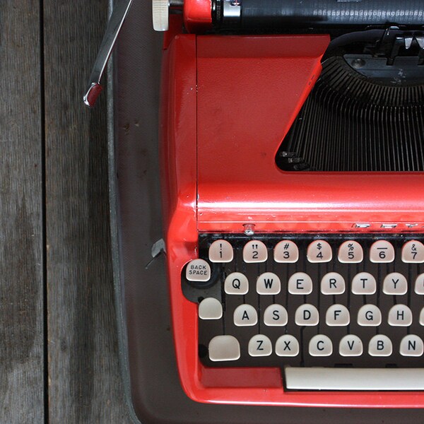 Vintage Royal Red Typewriter // Royal // Red Typewriter
