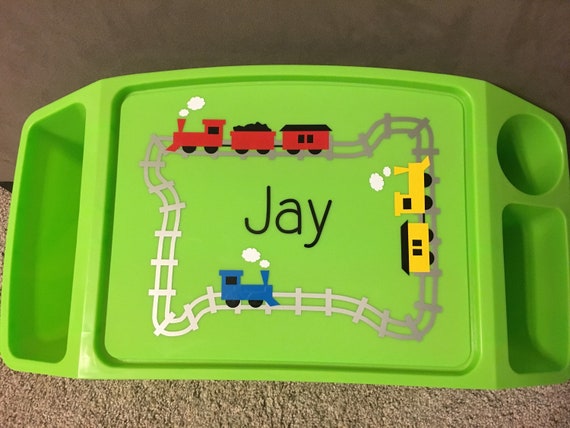 Boy S Lap Desk Personalized Train Activity Tray Etsy