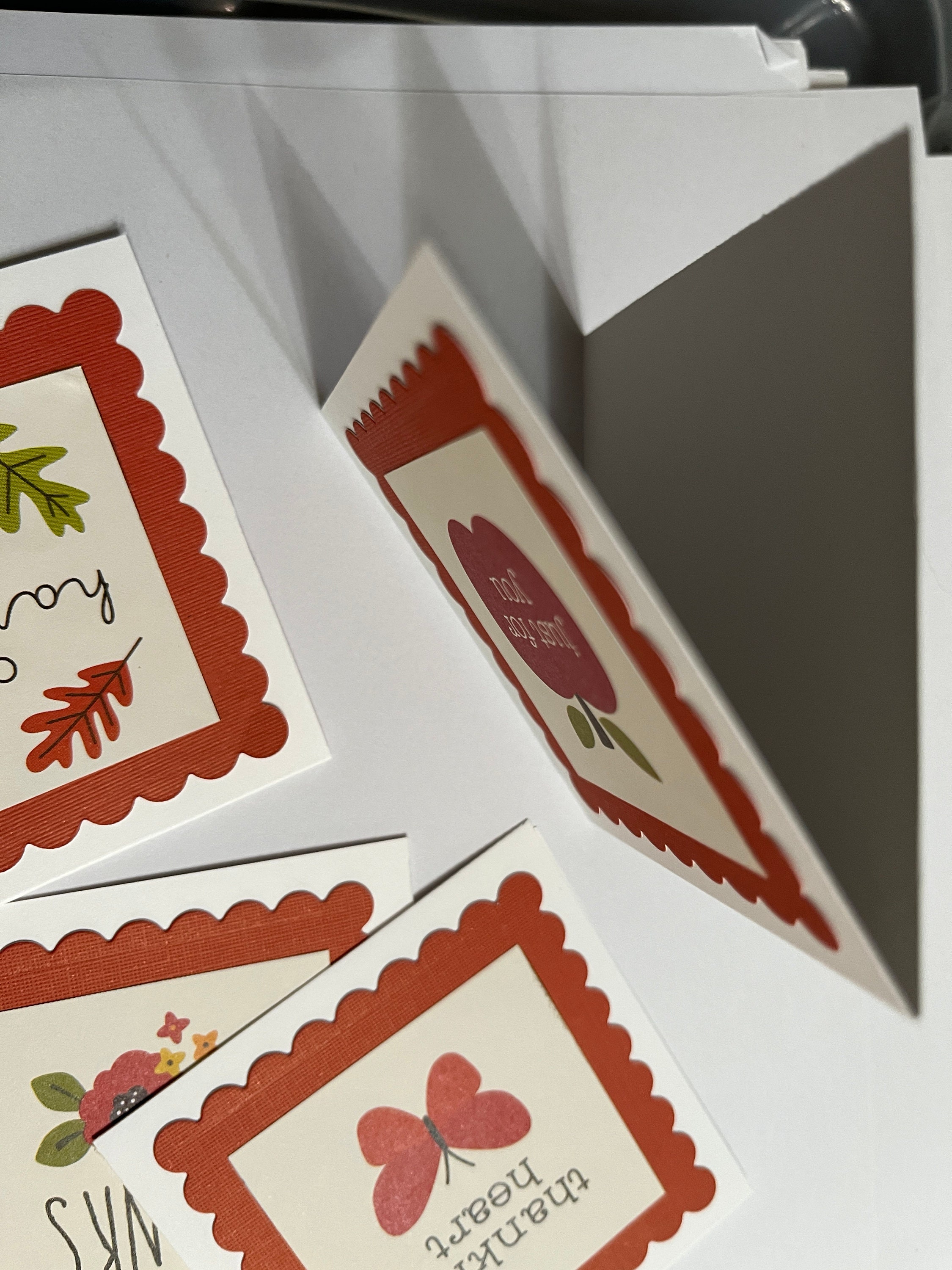 Autumn/fall Themed Blank Mini Note Greeting Cards 3x3 With Envelopes ...