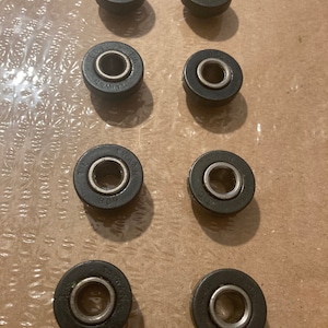 Skate bearings with attached hubs vintage
