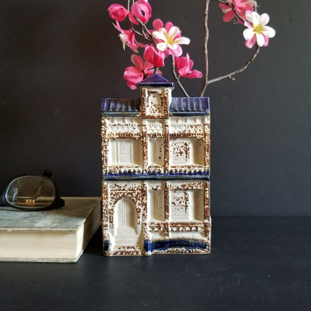 Ceramic House Wall Hanging Vase Vintage Takahashi Japan Ceramic