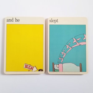 and he slept - 2 Sleeping Pop Art Prints - Vintage MoMA Art Cards - Mid Century Bedroom Wall Decor - Museum of Modern Art