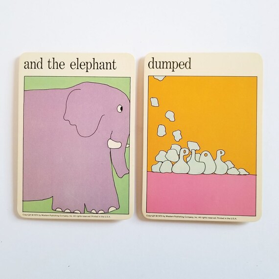 The Elephant Vintage MOMA Art Cards Zoo Animal Art |