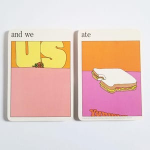 Et nous avons mangé - Impressions Pop Art - Cartes d'art MOMA vintage - Déco murale de cuisine - Art déco moderne Mid-Century - Art du sandwich