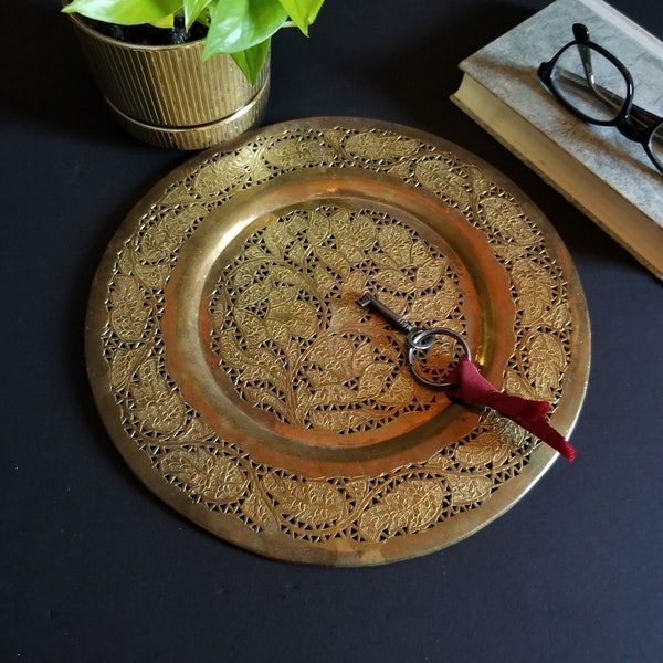 Brass Serving Tray Etsy