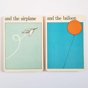 飛行機と風船 - ヴィンテージ MoMA アートカード - 子供部屋の装飾 - 近代美術館