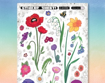 Flower Garden Sticker Sheet