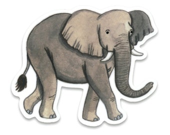 Sticker Autocollant Décoratif Pour Abattant WC - Motif Éléphant - 35x42 Cm - Fabriqué En France - 2