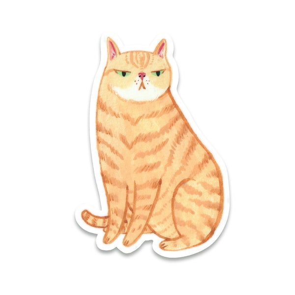 Orange Cat Sticker