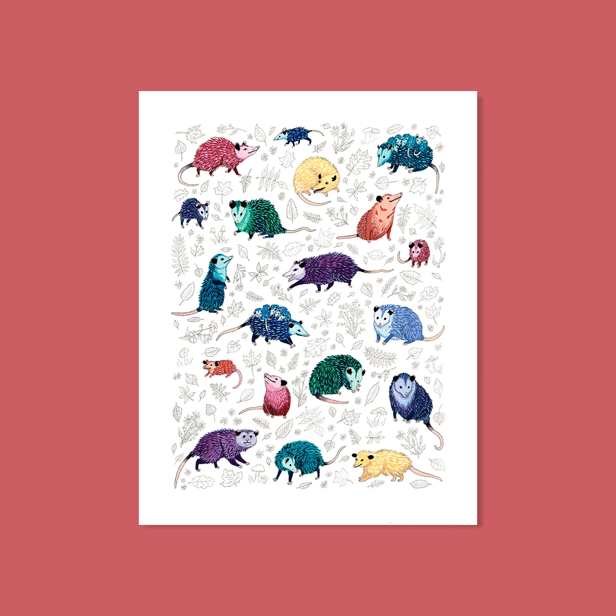 Neon Outer Space Sticker Sheet — Cactus Club Paper Goods