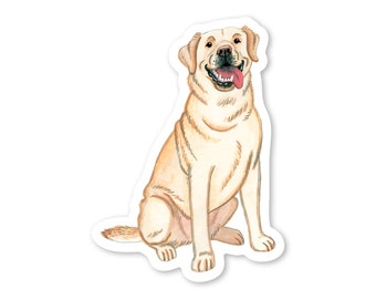 Yellow Labrador Sticker