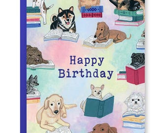 Books & Dogs Card