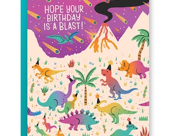 Dinosaur Birthday Card