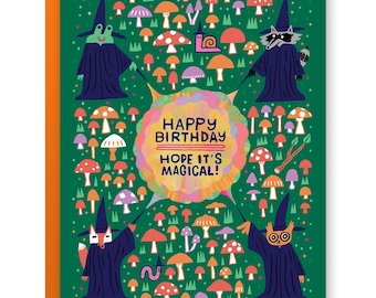 Mushroom Wizard Card