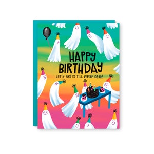 Carte d'anniversaire fantôme