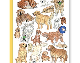 Golden Retrievers Card
