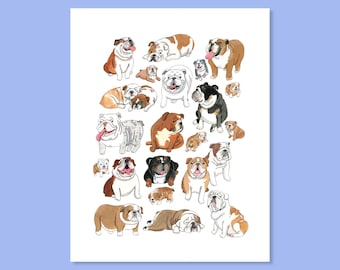 English Bulldog Print