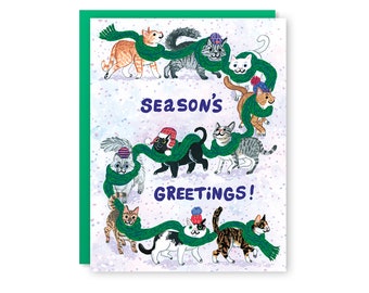 Scarf Cats Holiday Card