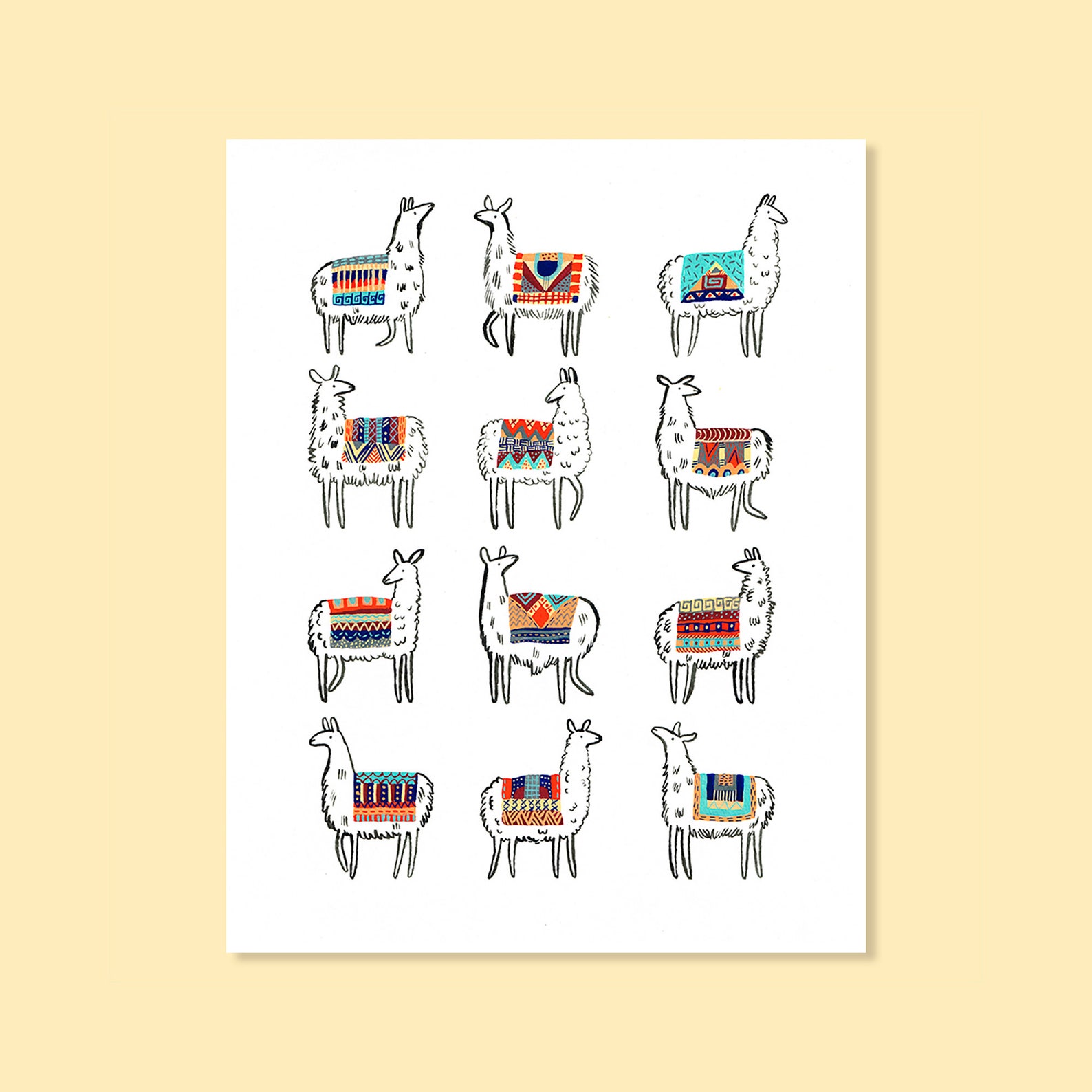 Llamarama Print Etsy Canada