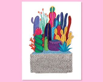 Cactus Box Print