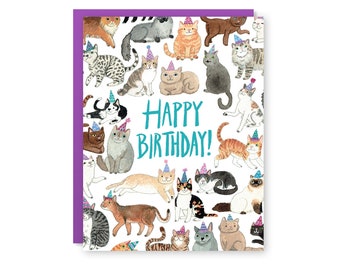 Birthday Cats Card