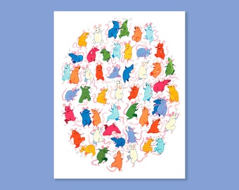 Mice Party Print