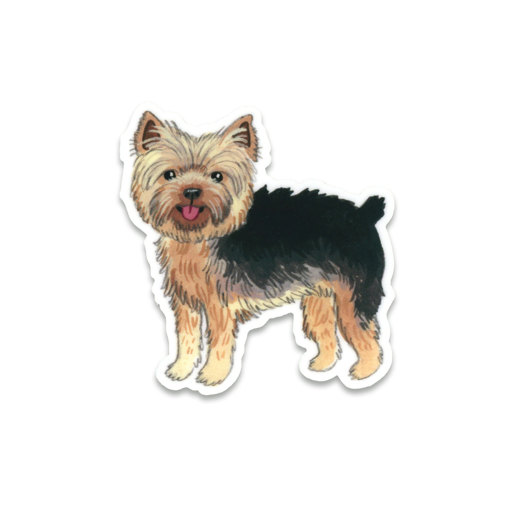 Yorki Sticker Transparent Yorkie Sticker - Etsy