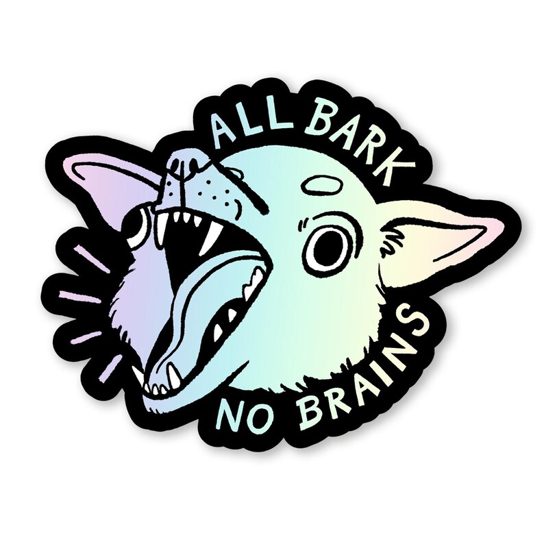 Holographic All Bark Sticker - Etsy