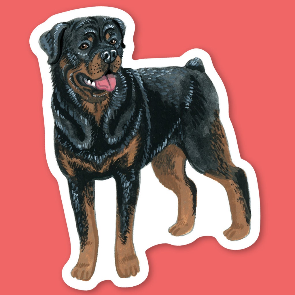 Rottweiler Sticker - Etsy