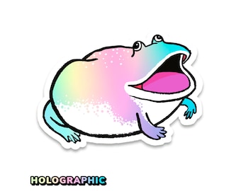 Magic Frog Holographic Sticker
