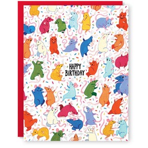 Carte de fête Souris