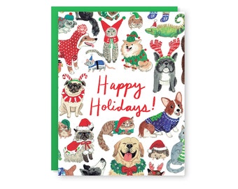 Holiday Pets Card