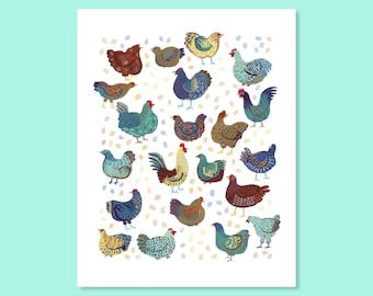 Chicken Crew Print